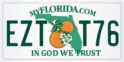 FL license plate EZTT76