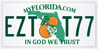 FL license plate EZTT77