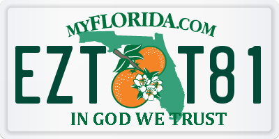 FL license plate EZTT81