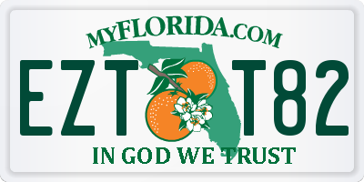 FL license plate EZTT82