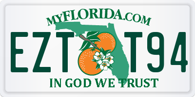 FL license plate EZTT94