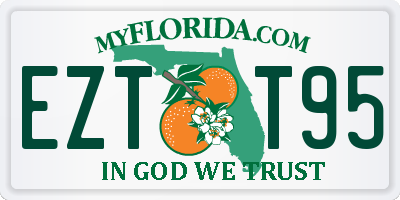 FL license plate EZTT95