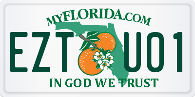 FL license plate EZTU01