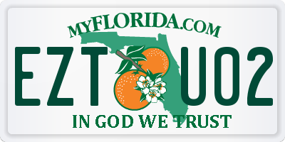 FL license plate EZTU02