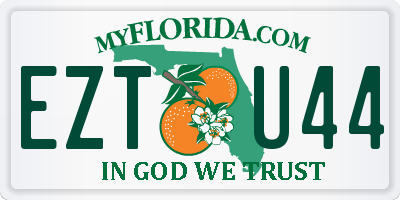 FL license plate EZTU44