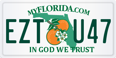 FL license plate EZTU47