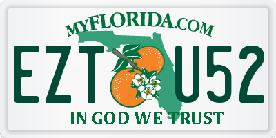 FL license plate EZTU52