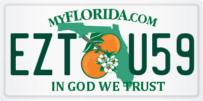 FL license plate EZTU59