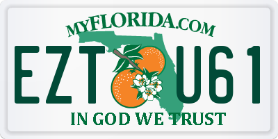 FL license plate EZTU61