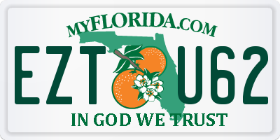 FL license plate EZTU62