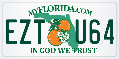 FL license plate EZTU64