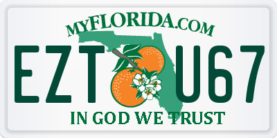 FL license plate EZTU67