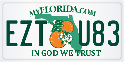 FL license plate EZTU83