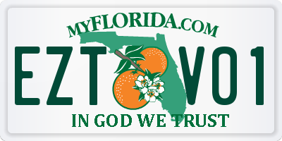 FL license plate EZTV01