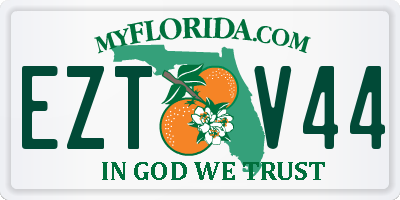 FL license plate EZTV44