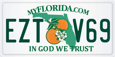 FL license plate EZTV69