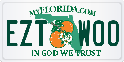 FL license plate EZTW00