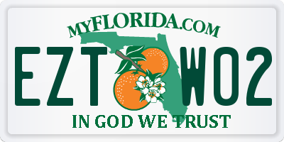 FL license plate EZTW02