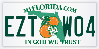 FL license plate EZTW04