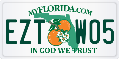 FL license plate EZTW05