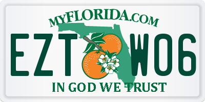 FL license plate EZTW06