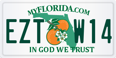 FL license plate EZTW14