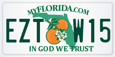 FL license plate EZTW15