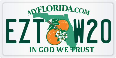 FL license plate EZTW20