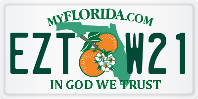 FL license plate EZTW21