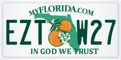 FL license plate EZTW27