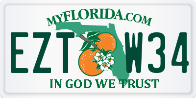 FL license plate EZTW34