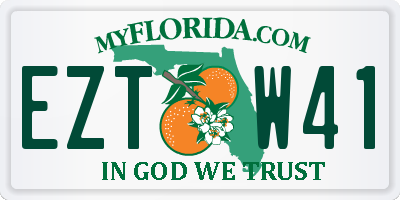 FL license plate EZTW41