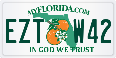 FL license plate EZTW42