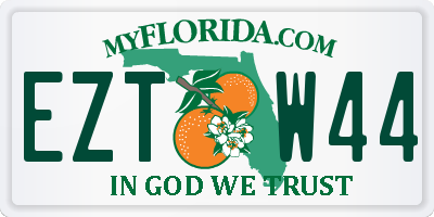 FL license plate EZTW44