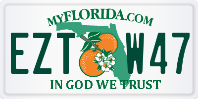 FL license plate EZTW47