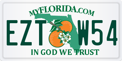 FL license plate EZTW54