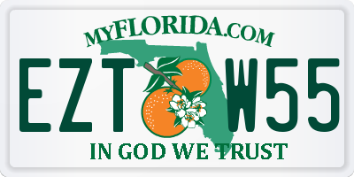 FL license plate EZTW55