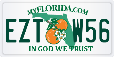 FL license plate EZTW56