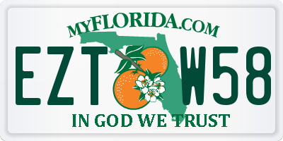 FL license plate EZTW58