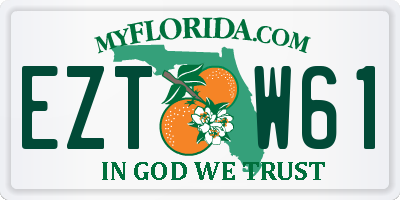 FL license plate EZTW61