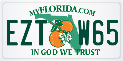 FL license plate EZTW65