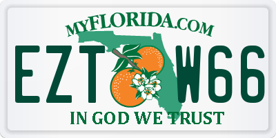 FL license plate EZTW66