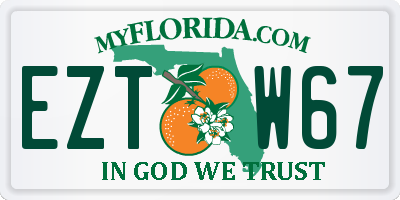 FL license plate EZTW67