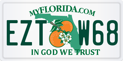 FL license plate EZTW68