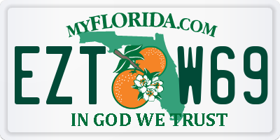 FL license plate EZTW69