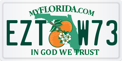 FL license plate EZTW73