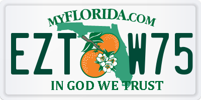 FL license plate EZTW75