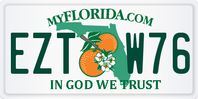 FL license plate EZTW76