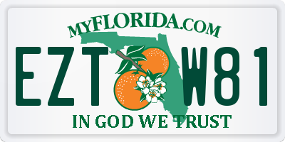 FL license plate EZTW81