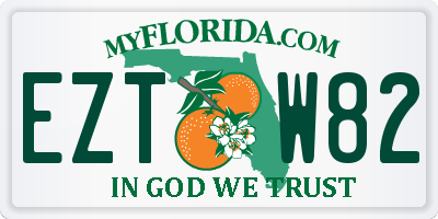 FL license plate EZTW82